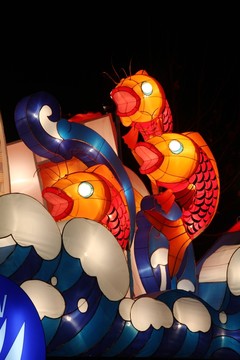 鯉魚跳龍門花燈造型
