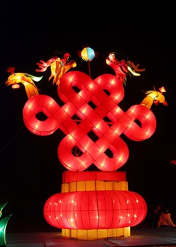 龍鳳中國(guó)結(jié)花燈造型