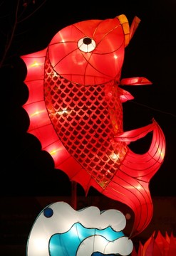 浪花 鯉魚跳龍門