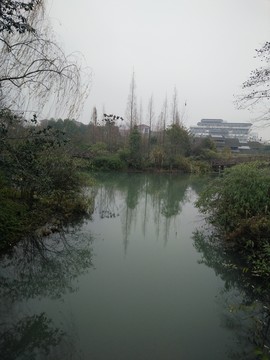 浣花溪畔景