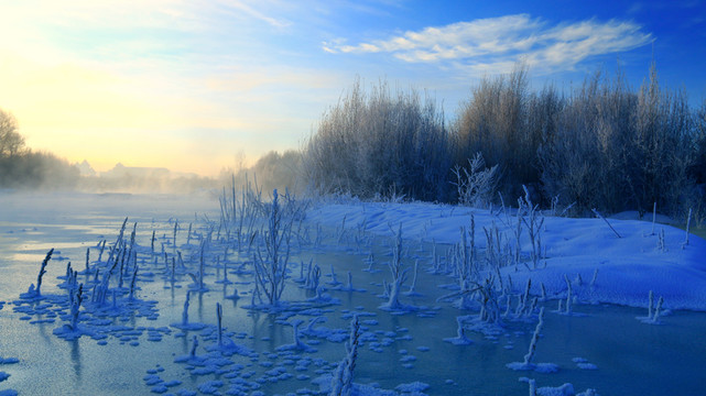 冰雪河流