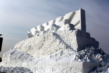 雪雕 雪 冬天