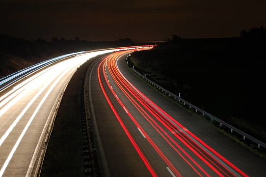 高速公路夜間交通