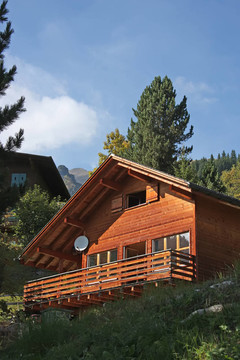 傳統(tǒng)的高山小屋