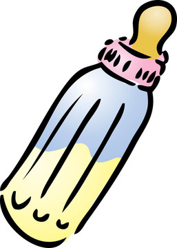 牛奶瓶的插圖