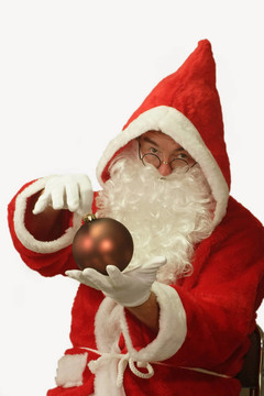 Santa與圣誕裝飾