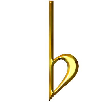 三維金色平面符號