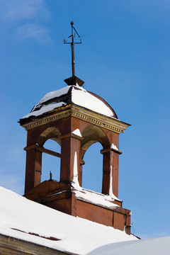 炮塔；風(fēng)向標(biāo)；天空