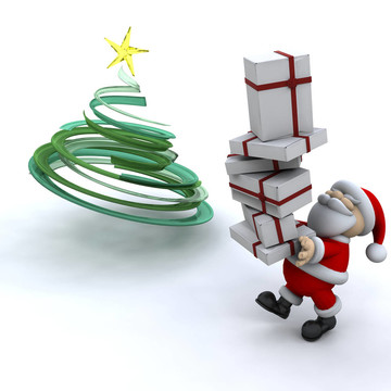 Santa攜帶的禮物