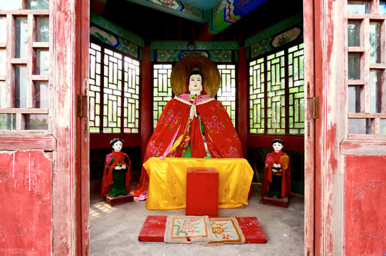 Bodhisattvas的雕像