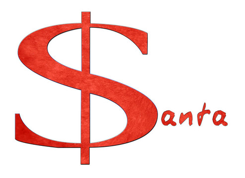 Santa被描繪成一個(gè)豆撈坊