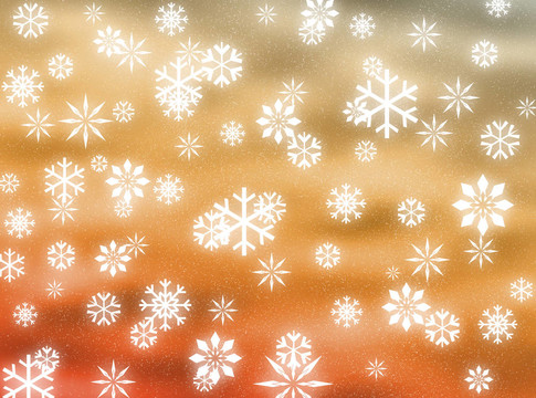 天空中的雪花