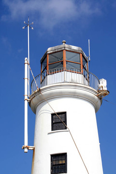白色的燈塔的細(xì)節(jié)
