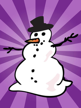 雪人插畫