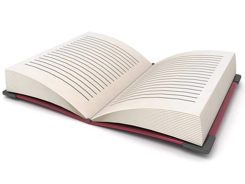 三維開放的書