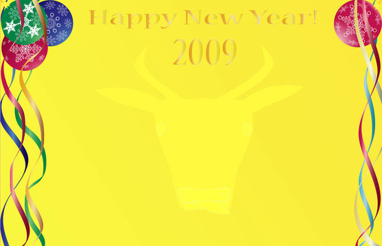 新的一年的抽象
