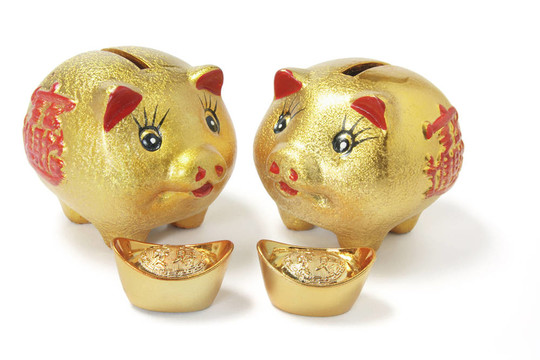 金錠黃金儲(chǔ)蓄罐