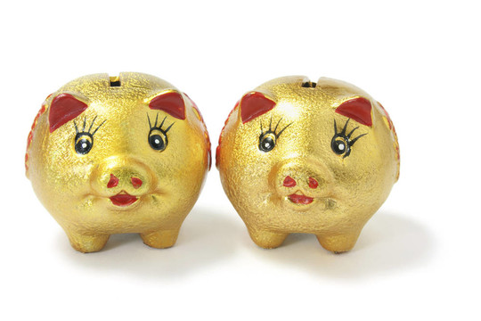 金色中國小豬銀行
