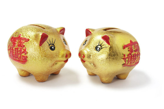 金色中國小豬銀行
