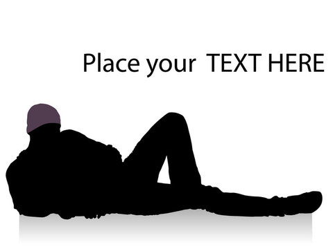 躺在地板上的男人