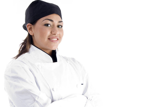 職業(yè)女性廚師特寫