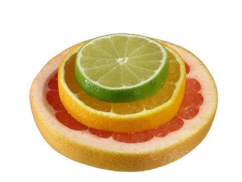 柚子；橘子和石灰