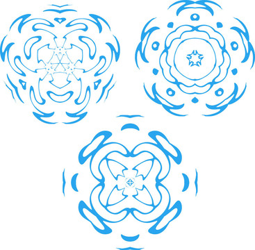 藍(lán)色的雪花
