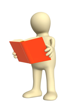 3D木偶與書(shū)在手