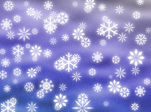 天空中的雪花