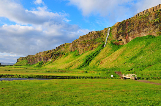 Seljalandsfoss；冰島