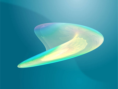 波浪狀的發(fā)光的顏色