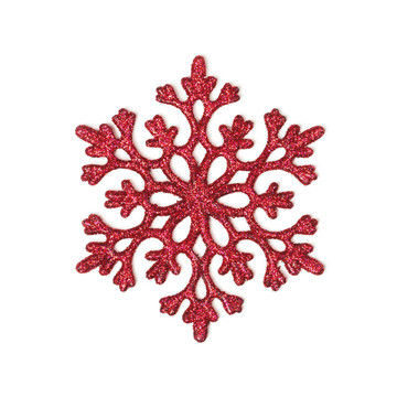 紅色閃爍的雪花