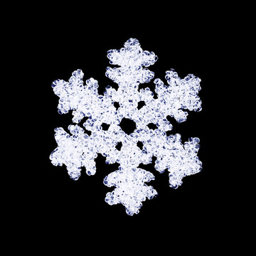 Glass snowflake黑