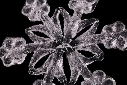 白色雪花特寫(xiě)