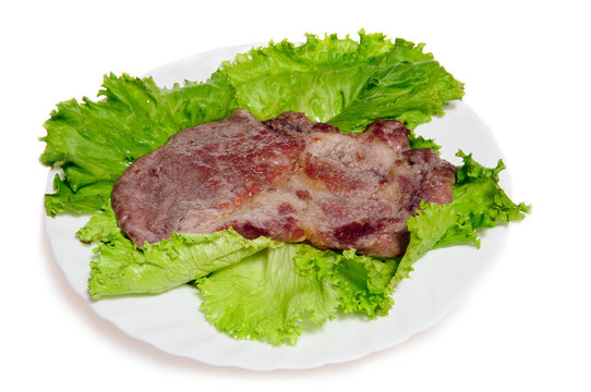 板上的烤牛排