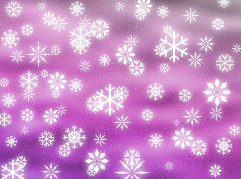 天空中的雪花