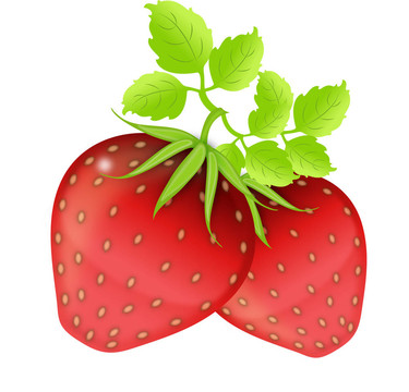白色的草莓