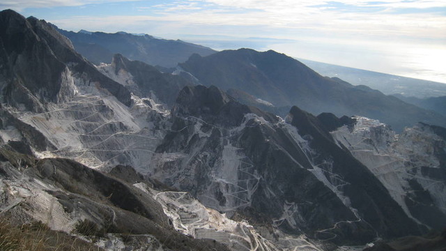 大理石采石場；Carrara；意大利