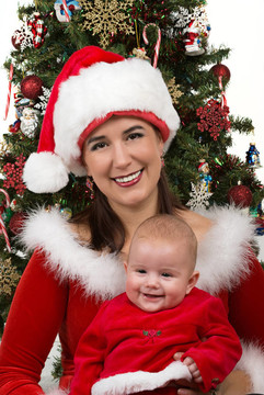 媽媽和Baby Santa