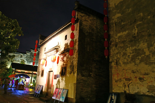 黃山市黎陽老街夜景