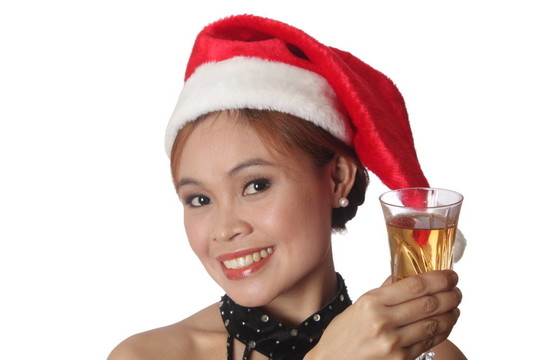 女人在圣誕節(jié)的時候