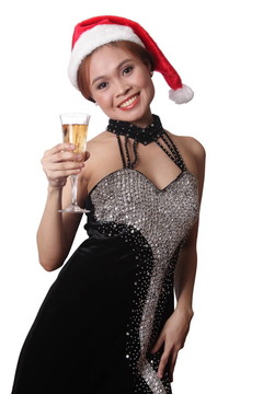 女人在圣誕節(jié)的時候