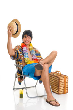 青少年；春天休息