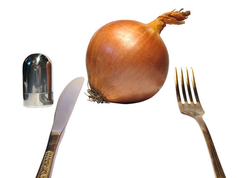 帶廚房配件的洋蔥