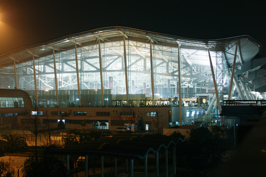 重慶機(jī)場(chǎng)夜景 航站樓