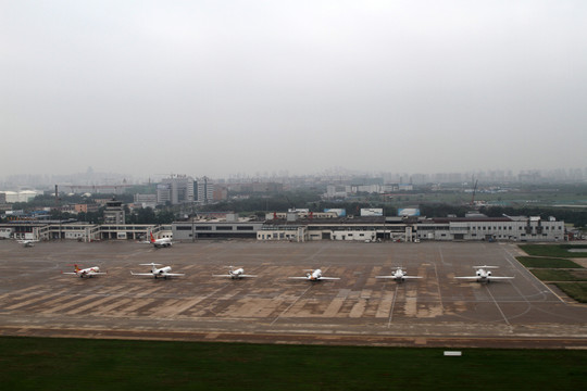 天津機(jī)場(chǎng)全景 公務(wù)機(jī)坪