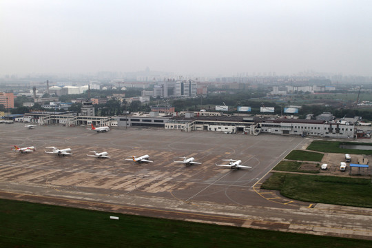 天津機(jī)場全景 公務(wù)機(jī)坪