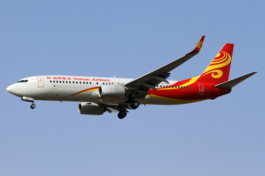 海南航空 飛機降落