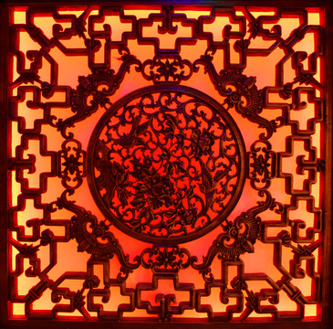 中式傳統(tǒng)風(fēng)格的窗欞花紋