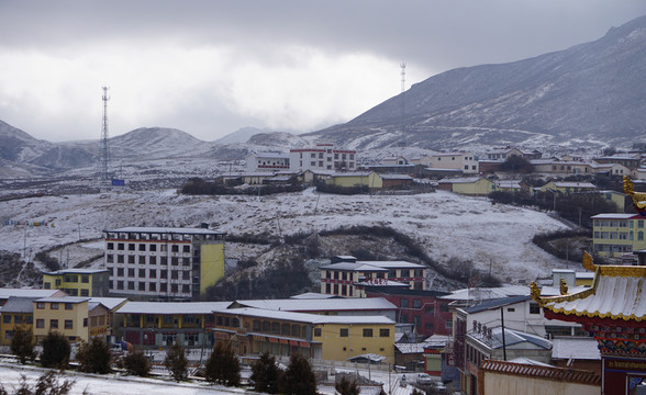 雪后的朗木寺小鎮(zhèn)